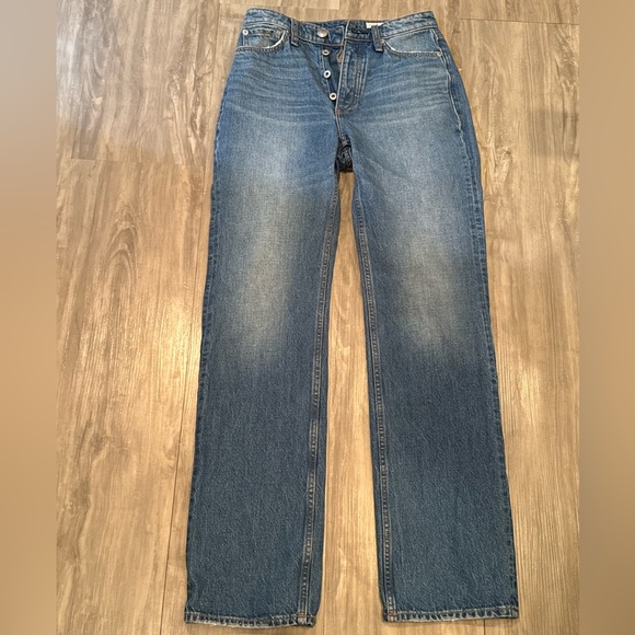 Rag & Bone X Revolve Alex High Rise Straight in Norwalk NWOT - Picture 7 of 15